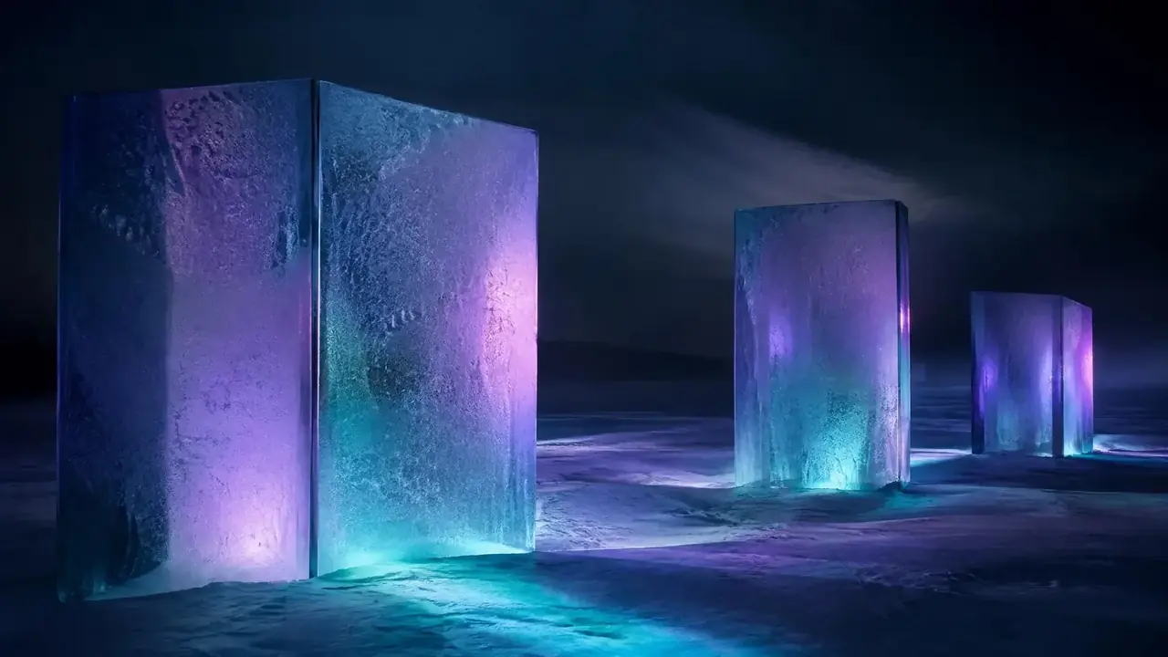 红果短剧雪原画廊氛围图